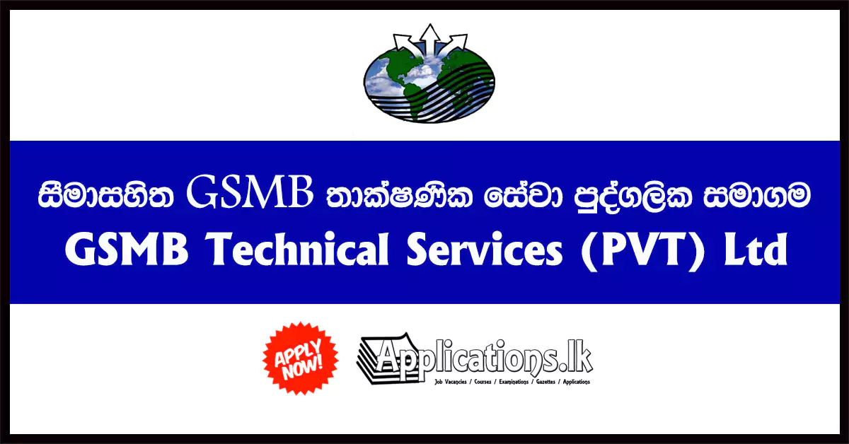 Human Resources Manager, Marketing and Planning Manager, Accountant, Internal Auditor, Procurement and Supplies Manager – GSMB Technical Services (PVT) Ltd 2019
